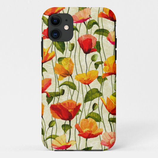 Brilliant Poppies Case-Mate iPhone Hülle (Rückseite)