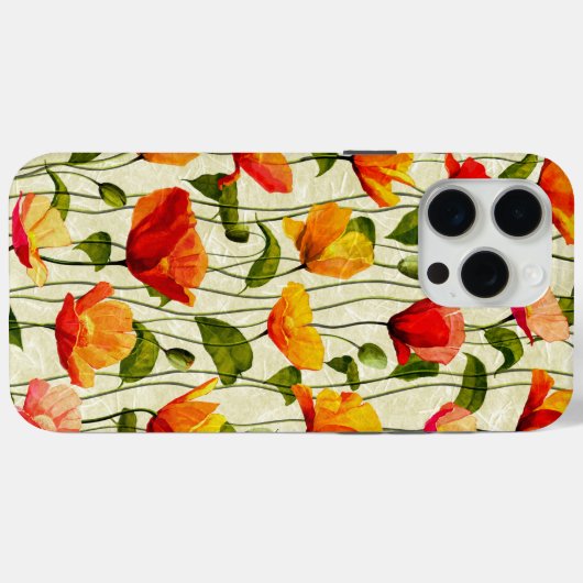 Brilliant Poppies Case-Mate iPhone Hülle (Rückseite (Horizontal))