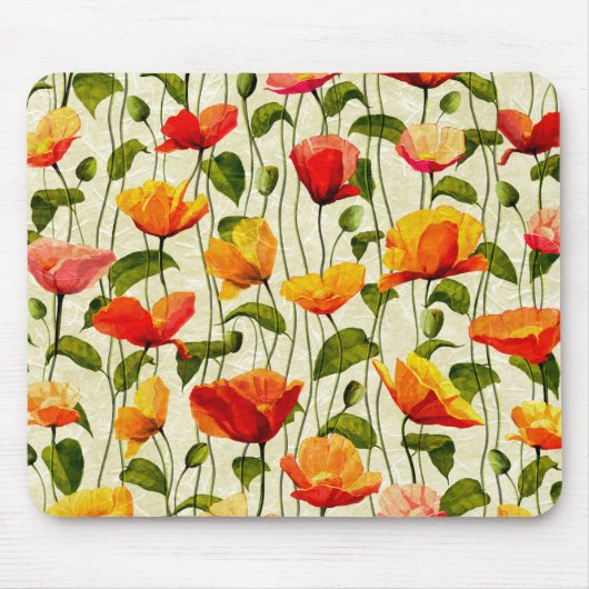 Brilliant Poppies Mousepad (Vorne)