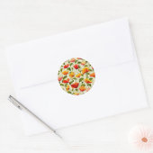 Brilliant Poppies Runder Aufkleber (Umschlag)