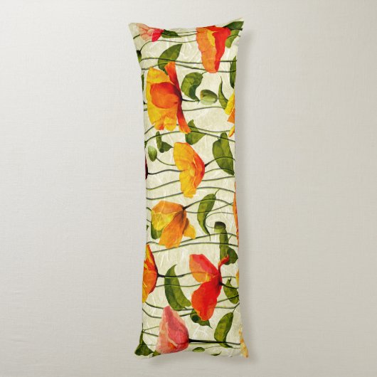 Brilliant Poppies Seitenschläferkissen (Rückseite (Vertikal))