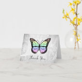 Brilliant Rainbow Butterfly Danke Karte (Gelbe Blume)