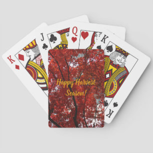 Brilliant Red Fall Folion Spielkarten