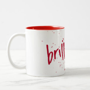 Brilliant Red Splash Zweifarbige Tasse