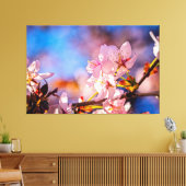 Brilliant Sakura-Blüten Leinwanddruck (Insitu (Wohnzimmer))