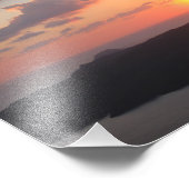 Brilliant Santorini Sunset Fotodruck (Ecke)