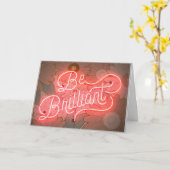 Brilliant sein - Sie haben diese Inspirationskarte Karte (Gelbe Blume)