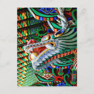Brilliant Temple Dragon Postkarte