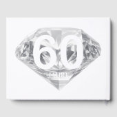 Brilliante 60 Jahre - Diamantene Hochzeit Gästebuch (Rückseite)