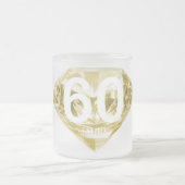 Brilliante 60 Jahre - Diamantene Hochzeit Mattglastasse (Mittel)