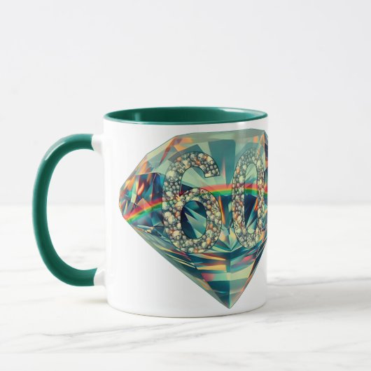 Brilliante 60 Jahre - Diamantene Hochzeit          Tasse (Links)