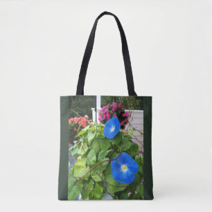 Brilliante Blaue Trichterwinden Tasche