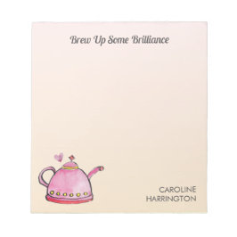 Brillianz Niedlicher Tee-Lover aufreißen Notizblock