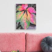 Brillianz unter Grau - Herbstleaf Leinwanddruck (Insitu (Wohnzimmer))