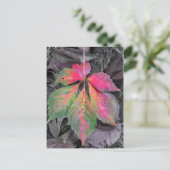 Brillianz unter Grau - Herbstleaf Postkarte (Stehend Vorderseite)