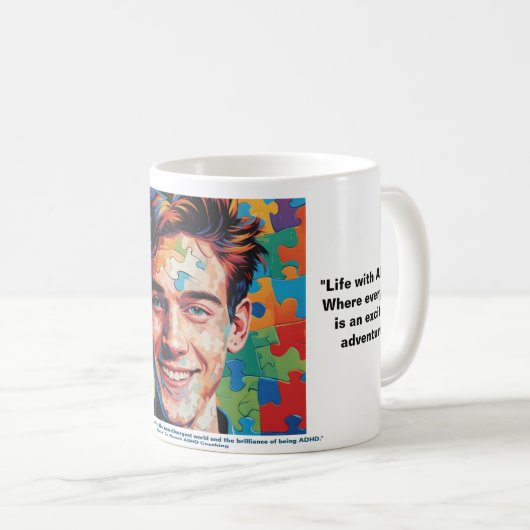 Brillianz von ADHS Kaffeetasse (VorderseiteRechts)
