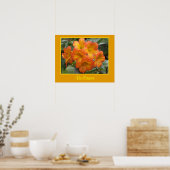 Brillianz Zen Medizin Orange Blume Foto Poster (Küche)