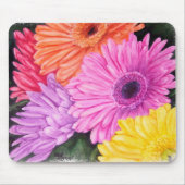 BRILLLIANT COLORED GERBER DAISIES MOUSEPAD (Vorne)