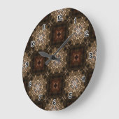 Brimitin Warrior Pattern 00120150507213527 Große Wanduhr (Winkel)