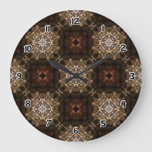 Brimitin Warrior Pattern 00120150507213527 Große Wanduhr (Vorderseite)