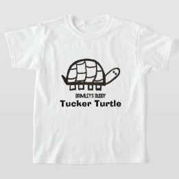 Brimley Buddy Kid's "Color-Me" T ~ Tucker Turtle T-Shirt