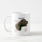Brindle Apricot Mastiff Geschichte Kaffeetasse (Links)