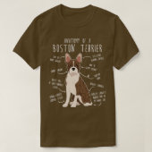 Brindle Boston Terrier Dog Anatomie T-Shirt (Design vorne)