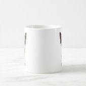 Brindle Boston Terrier Niedlich Cartoon Dog & Name Kaffeetasse (Mittel)