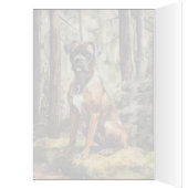 Brindle Boxer - 5" x 7" Art Card (Innen (Links))