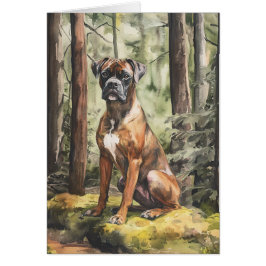 Brindle Boxer - 5" x 7" Art Card