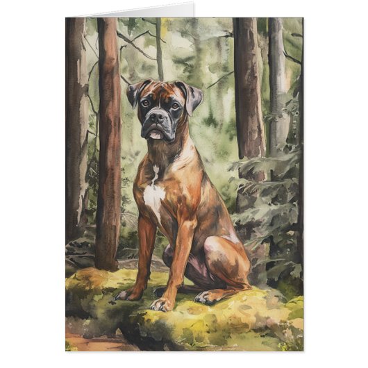 Brindle Boxer - 5" x 7" Art Card (Vorne)