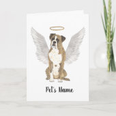 Brindle Boxer Beileid Memorial Karte (Vorderseite)