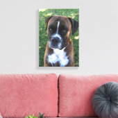 Brindle Boxer Dog Foto Wall Leinwand (Insitu (Wohnzimmer))