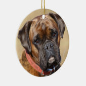 Brindle Boxer-Hund Keramikornament (Rechts)