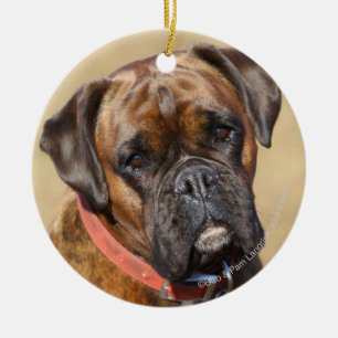 Brindle Boxer-Hund Keramikornament