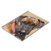 Brindle Boxer-Hund Notizblock (Linke Seite)