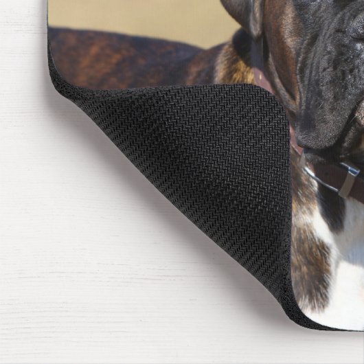 Brindle Boxer-Hund stehend Mousepad (Ecke)