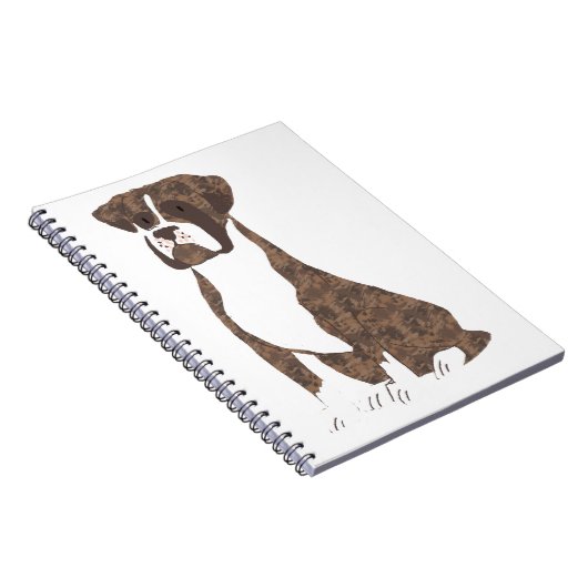 Brindle Boxer Notizblock (Rechte Seite)