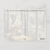 Brindle Boxer - Postkarte (Rückseite)