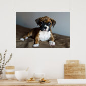 Brindle Boxer Puppy Poster (Küche)