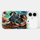 Brindle Boxer Wasserfarben Art Case-Mate iPhone Hülle (Rückseite (Horizontal))