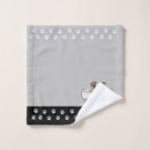 Brindle Boxer Welpe - Themed Badezimmer Dekoration Badhandtuch Set (Waschlappen)