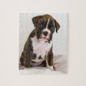 Brindle Boxer-Welpen-Puzzlespiel Puzzle (Vertikal)