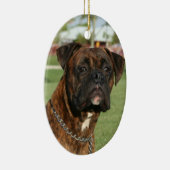 Brindle Boxerverzierung Keramikornament (Rechts)