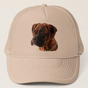 Brindle Boxerwelpe Hut Truckerkappe