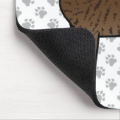 Brindle Bullmastiff Niedlich Cartoon Dog Mousepad (Ecke)