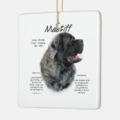 Brindle Fluffy Mastiff History Keramikornament (Links)