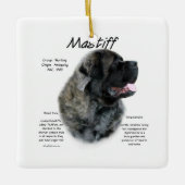 Brindle Fluffy Mastiff History Keramikornament (Vorderseite)