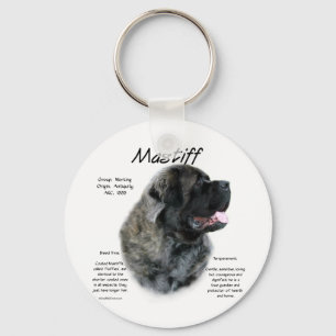 Brindle Fluffy Mastiff History Schlüsselanhänger