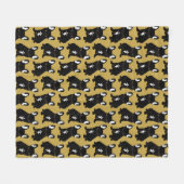 Brindle französische Bulldogge Fleecedecke (Vorderseite (Horizontal))